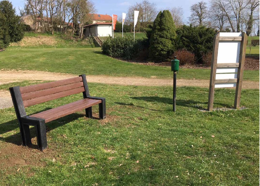 Banc Mélisse sur site